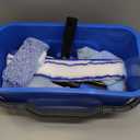 Window Cleaning Kit with Storage Bucket, Window Squeegee with 4.13ft Extension Pole, Scrubber, Spray Bottle,Duster Cloth, Squeegee with Rotating Head, Professional Window Cleaning Tools