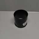 Rough Country Black Center Cap for Steel Wheels - 4.25" Bore Size, Open Push-Through Design, Wide Compatibility