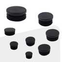 Round Plastic Plug,TTZEZE OD:60mm/2.36''Pipe Tubing End Cap Black Round End Caps,Chair Glide Insert Furniture Finishing Plug for Round Metal Tube,12 PCS