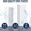 10 Pcs Wall Corner Guard, 1-1/8 X 48 Inches, White, Vinyl
