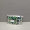 Frienda 60 Pcs St Patrick's Day Treat Bags Bulk Plastic Shamrock Zip Candy Bags Bulk Green Irish Party Favor Gifts with Handles for Saint Patrick's Day Leprechaun Birthday Party Supplies