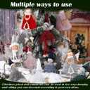 HyDren 20 Pieces Christmas Angel Tree Ornaments Plush Doll Ornaments Xmas Tree Dolls Decorative Plush Angel Pendants Christmas Hanging Decorations for Holiday Party, 20 Styles(Elegant)