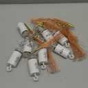 PXBNIUYA 4 Pack Starburst Sphere Lights,200 LED Firework Lights, 8 Modes Dimmable Remote Control Waterproof Hanging Fairy Light, Copper Wire Light for Patio Parties Christmas (Battery Operated) (4 pcs Warm White)