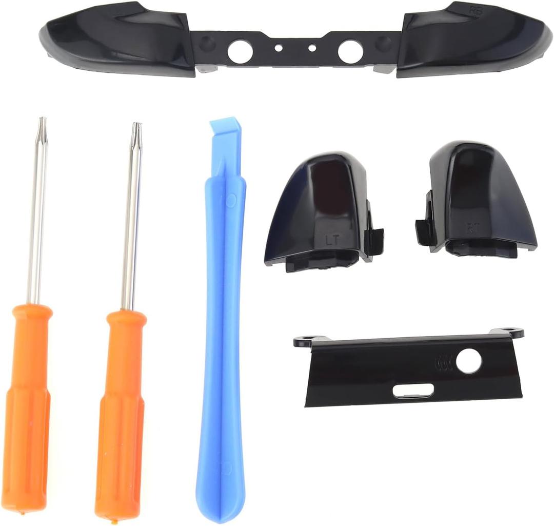 1 Set LB RB LT RT Bumper Trigger Buttons Repair Kit Controller Bumper Replacement with Screwdrivers Compatible with Xbox One S Controller