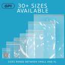 6" x 6" Heavy-Duty Zip Bags - 100 Count - Clear Plastic Reclosable Zipper Baggies, 4 Mil Thick Freezer Storage Poly Bags with Resealable Zip Top Lock for Packaging Food, Tools & Sharp Objects.
