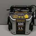 Stanley J309 Portable Power Station Jump Starter 600 Peak Amp Battery Booster, 3.1A USB Ports, Battery Clamps