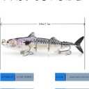 Fishing Lures for Bass Trout Bluegill Salmon Crappie Walleye Pike, for Freshwater and Saltwater,for Family Fishing Beginner and Pros, Lifelike Slow Sinking Fish Bait Lures Kit.