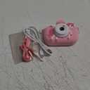 Kids Camera Toys for Ages 3 4 5 6 7 8 9 Girls, 48MP Dual Lens Toddler Digital Camera Christmas Birthday Gift, Kids Selfie Camera with 32G SD Card, Silicone Cover (Pink)