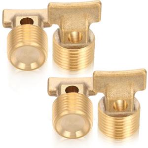 4 Pcs Boat Drain Plugs 1/2" NPT Solid Brass Drain Plugs Commonly Used in Boat Hulls Solid Brass Hull Spare Garboard Plug