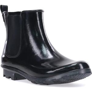 Western Chief Women’s Waterproof Chelsea Bootie – Plush Lined, Slip-On Rain Ankle Boots 11