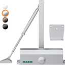 Marie Hold Open Door Closer Applies Regular,Top Jamb Mounting,Adjustable Automatic Size 2 Door Closer for 55-99 lbs Residential and Commercial Light Doors