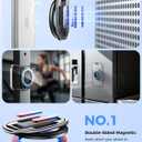 [2026 Upgraded] SUPERONE MagSafe Phone Grip for MagSafe Kickstand, Removable Cell Phone Grip Magnetic Ring Holder with Two-Sided Magnets, Mag Safe Ring Stand Loop for iPhone 17/16/15/14/13/12 Series