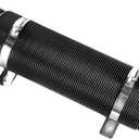 3" Car Turbine Intake Pipe, Adjustable Flexible Aluminum Vehicle Cold Air Intake Tube, Automotive Ducting Turbo Inlet Tube Pipe, Universal for SUV Automobile Truck (Black)