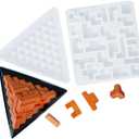 2pcs Pyramid Resin Puzzle Molds, Puzzle Silicone Mold for Epoxy Resin Casting, Silicone Mold for DIY Crafts