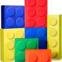 Zhanmai 7 Pcs Paper Building Blocks Boxes in 4 Size Mystery Party Stacking Props Brick Treat Gift Case for Birthday Game Favors Decorations Boys Girls