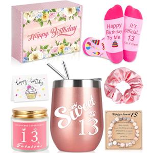 13th Birthday Gifts For Girls, Happy Birthday Gifts Stuff Ideas For 13 Year Old Teen Girls Daughter, Niece, Granddaughter, Sister Her