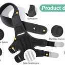 Dog Knee Brace for Torn ACL Hind Leg, ACL Brace for Dogs Rear Leg, with Side Stabilizers Strong Support to Reduce Joint Pain and Muscle Sore for Back Leg (XS)
