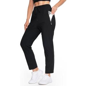 Beeswan 2026 Upgrade Stretch Active Pants for Women, Women's Hiking Cargo Travel Pants Women (Black, 3X-Large)