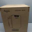 Cooluli 20 Liter Mini Fridge with Temperature Control - White Thermoelectric Cooler and Warmer for Bedroom, Office, Car, Dorm