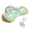 Taf Toys Baby Tummy Time Cushion | Perfect for 2-6 Months Old Babies, Enables Easier Development & Easier Parenting, Natural Developmental, Comfortable Tummy Time, Ergonomic Design, Detachable Toys (Green)