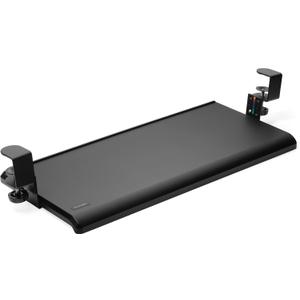Kensington Clamp-On Keyboard Tray, Under Desk Keyboard Drawer with Cable Management, Ergonomic Smartfit Slide-out Height Adjustable Keyboard Holder, Black 13.3"x32.4"x2.4" K55407WW
