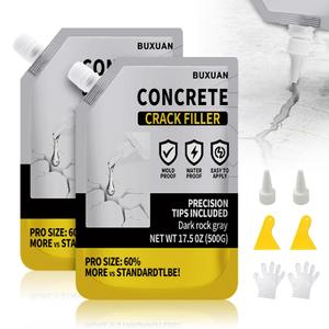 Concrete Crack Filler, Cement Crack Filler Outdoor, Waterproof Repair Sealant, Quick-Drying Sealing Adhesive, for Driveway, Walkway, Patio, Joint