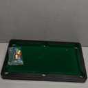 Mini Pool Table Toy  Portable Billiards Game Table for Kids & Adults, Desktop Billiard with Balls & Sticks, Family Game Night Gift for Boys Girls (Black & Green)