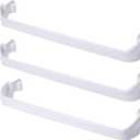 Sikawai 240534901 x 2 & 240534701 x 1 Refrigerator Door Shelf Rack Bar Compatible with Frigi-daire Ken-more Door Retainer Rack Bar Fits Side Bin Shelves Rack Replaces AP3214631 Total 3 PCS