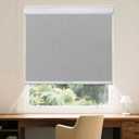 Roller Window Shades Free-Stop Cordless Blackout Blinds, Thermal Insulated Pull Down Shades for Windows, UV Protection Fabric Roller Blinds for Home Office (31.75" Wx72 H, Grey)