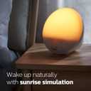 Philips SmartSleep Wake-up Light, Colored Sunrise and Sunset Simulation, 5 Natural Sounds, FM Radio & Reading Lamp, Tap Snooze, HF3520/60