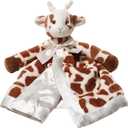 Bearington Baby Patches Snuggler - 15 Inch Giraffe Plush Stuffed Animal Security Blanket Lovey for Babies - Security Patch Plush Blanket