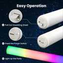 LED Foam Glow Sticks Bulk, Glow in the Dark Party Supplies with 3 Modes Flashing, Perfect for Valentine's Day, Easter, Weddings, Carnivals, Concerts, Camping, Sporting Events, Parties,Haloween (100)