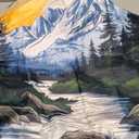 Spare Tire Cover Mountains Nature Sunset Scenery Wheel Covers Weatherproof Universal Wheel Protectors for Rv SUV Camper Travel Trailer 16 Inch