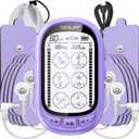 Dual Channel TENS EMS Unit TENS & PMS Unit (Model: YF1503) (Purple)