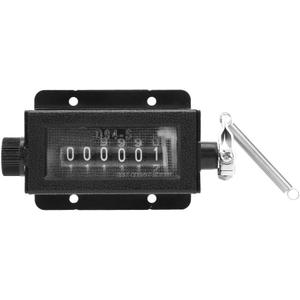 6 Digits Manual Tally Counter D94-S 0-999999 Resettable Mechanical Pulling Stroke Counter Number Lap Counter Clicker for Puncher Printer