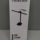 CHARYJOD LED Desk Lamp for Office Home, Height Adjustable Architect Desk Light with USB Adapter, Stepless Dimming Desk Lamp Light for Reading, Study, Workbench