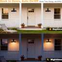 FILIYANO Large Dusk to Dawn Farmhouse Barn Gooseneck Lights, 16 in, 2 Pack | Satin Black, Waterproof, Anti-Rust, Modern Farmhouse Fixtures with Photocell, Oversized Exterior Sconces for Porch, Garage