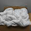 Linenspa Comforter Duvet Insert Oversized King White Down Alternative All Season Microfiber-Oversized King Size - Box Stitched