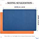 Blue Solid Front Door Mat,Welcome Floor Mats Non-Slip Indoor Outdoor Doormat for Front Back Door and Entryway