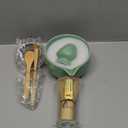 Matcha Whisk Set, Line Cyan Ceramic Matcha Set Includes Matcha Bowl, Matcha Whisk (Chasen) and Holder, Sifter, Bamboo Scoop & Spoon - 6 Pcs Matcha Kit for Matcha Lovers