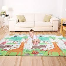 Bammax Play Mat, Folding Mat Baby Crawlin Mat Kids Playmat Waterproof Non Toxic for Babies, Infants, Toddlers, 70" x 77.5" x 0.6"