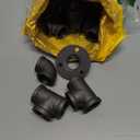 30 Pack 3/4 Inch Cast Iron Pipe Fittings (10 Elbows, 10 Tees, 10 Flange), DIY Steampunk Industrial Vintage Style