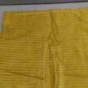 decorUhome Spring Corduroy Mustard Yellow Throw Pillow Covers 16x16 Set of 2 Decorative Soft Boho Farmhouse Couch Pillow Covers for Living Room Bed Sofa Broadside Striped Pillow Cases