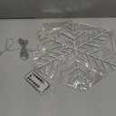 Christmas Snowflake Window Lights Decorations, 14" 63 LED 8 Lighting Modes Cool White Snowflake Light with Remote Control Timer, USB Powered Christmas Silhouette Window Lights for Home Xmas Decor