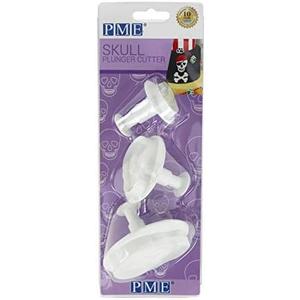 PME SKU202 Novelty Plunger Cutters-Skull Set of 2