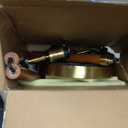 62.5" Wood Floor Lamp for Living Room Gold with Foot Switch Arc Standing Tall Lamps for Bedroom Mid Century Modern Corner Floor Lamps for Office Nursery Industrial Reading Light Room Lamp