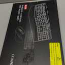 Wireless Keyboard and Mouse Combo, 2.4G Full Size Wave Keys Ergonomic Keyboard with Wrist Rest and 3-Level DPI Adjustable Wireless Ergonomic Mouse for Windows, Mac OS Desktop/Laptop/PC(Pink)