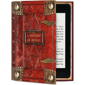 Universal Book Cover for eReader Devices with 6 to 6.8 Inch Screen. Works with Kobo, Nook, Kindle, Kindle Paperwhite, Sony, storytel and More. (History of Magic)