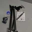 Microphone Arm Stand, FIFINE Suspension Boom Scissor Mic Stand with Heavy Duty Clamp, 3/8" to 5/8" Adapter, for Voice-over, Gaming, Recording, Studio, Home Office (CS1) (Black)