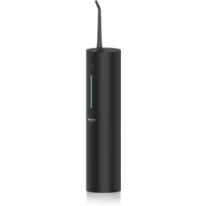 Bigsmile Black Water Flosser Cordless Portable Dental Irrigator Travel Shower Strong Pick Floss IPX7 200ML Must Have for Kids Braces Bridges (Black